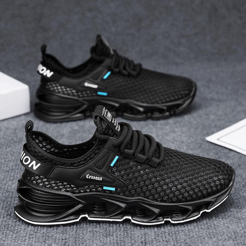 Summer Mesh Hollow Wading Men's Shoes Fashion Versatile Lightweight Breathable Casual Shoes Wear Travel Hiking Shoes