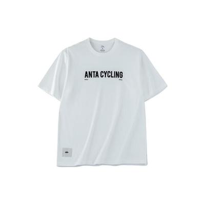 Anta Серія Lifestyle Футболка спортивна з коротким рукавом з літерним принтом Унісекс Топи Колір слонової кістки 972328102-1