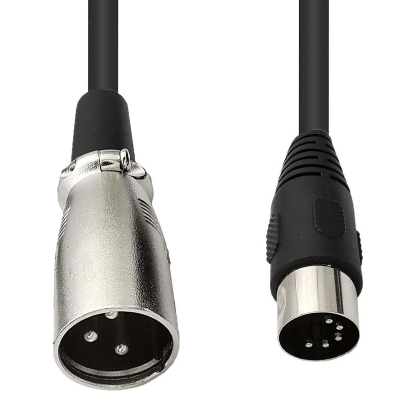 Large DIN 5Pin Male To 3Pin Male/Female Sound Connection Cable 5P To 3Pin Adapter Cable for Musical Instrument