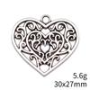 Christmas Decorations Charms Jewelry Gothic Style Peach Heart Charms Pendant Items Craft Pendants
