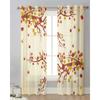 Autumn Fallen Leaves Maple Sheer Drapes for Bedroom Living Room Decoration Window Curtain Kitchen Curtain Panels