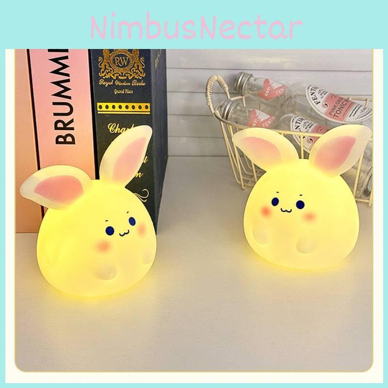 Cute Cartoon Pippi Rabbit Night Light For Creative Bedroom Decor Birthday Gift