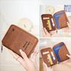 PU Leather Passport Bag Multi-functional Credit ID Card Holder Travel Passport Wallet  Coin Purse