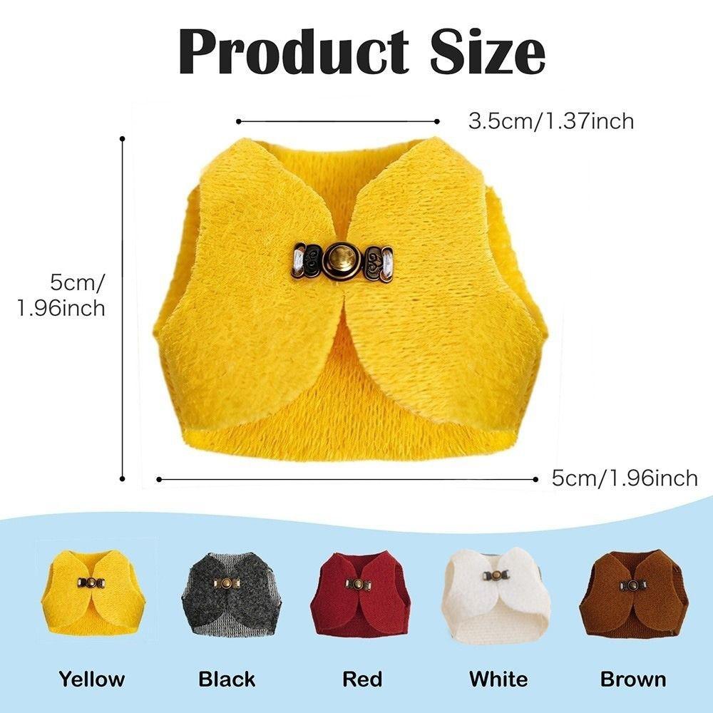 Breathable Hamster Jacket Retro Buckle Pet Apparel Cozy Hamster Vest  Four Seasons