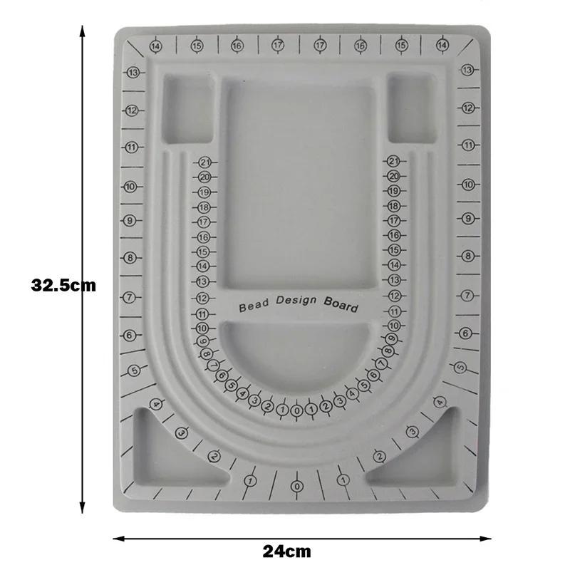Jewelry Making DIY Bracelets Necklaces Bead Wearing Dials Handmade Bead Organizer Design Measuring Trays Jewelry Display Trays