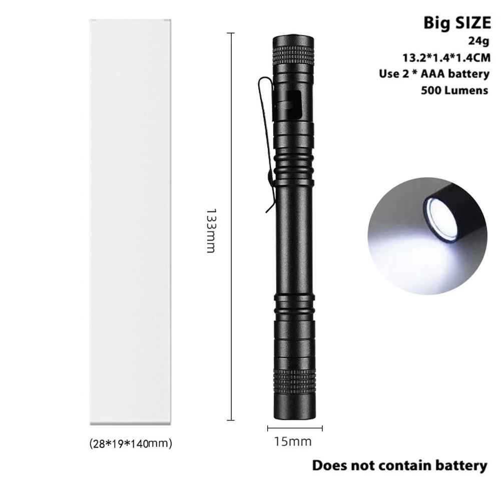 EDC Flashlight Mini Powerful LED Torch Aluminum Alloy Body with Pocket Clip,Camping Hiking Emergency Outdoor Activities Lighting