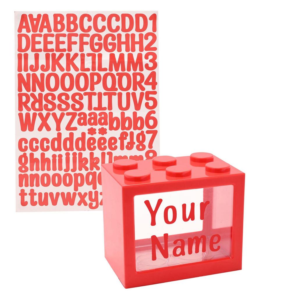 Celebrations Bank Blox Personalisable Alphabet Money Pot Set