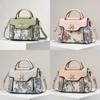 Fashion Pu Handbag For Women With Printed Design Small Shoulder Bag For Casual Outings