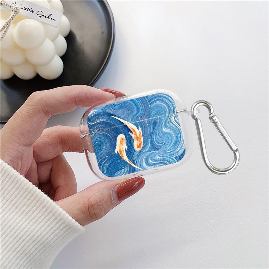 Sea Fish Clear Earphone Cases Cover Case For Airpods Pro Pro3 4 2 3 Pro2 1