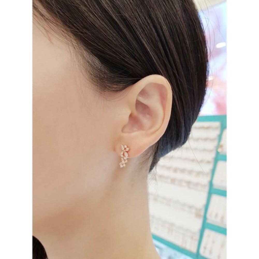 Volare Savezone01 Pink Bloom Cubic Earrings Spe774 (16002987)