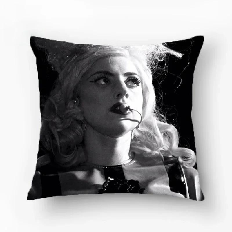 Room Decor Lady Gaga Pillowcase Pillow Cover Furniture Decorative Sofa Cushions Pillows Covers Cushion Luxury Cases Pillowcases
