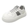 Frühling, Sommer, Herbst und Winter Damen Schuhe Damen Sneaker Weiße Schuhe Low-Top Runde Zehenpartie Höhenverstärkende Freizeitschuhe