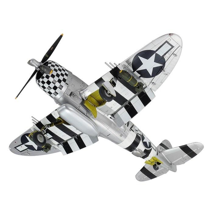 Tamiya Republic P-47D Thunderbolt & 1/4 Ton 4WD Vehicle Set 1/48 Scale Model Kit 25214 230mm Length
