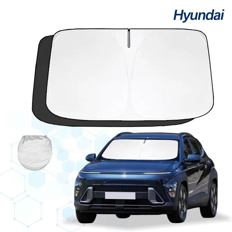 Für Hyundai Kona N Line Kona Folie Windschutzscheibe Sonnenschutz Sonnenschutz Sonnenschild Protector Faltbar Blockiert UV-Strahlen Hält Ihr Auto Kühler