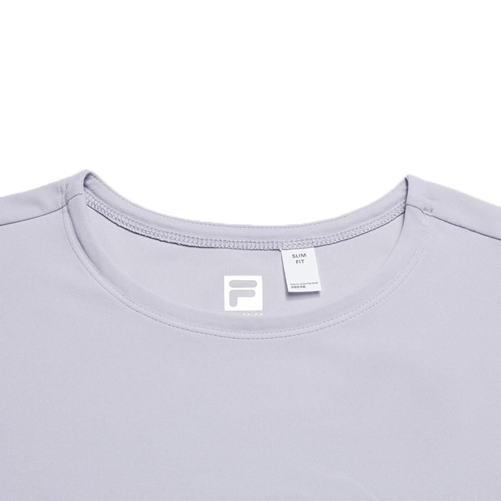 Fila Fitness Fashion Simple Sports Training Casual Comfortable Versatile Round Neck Short Sleeve T-Shirt Women Tops New-Slate-Gray A11W611102FGY