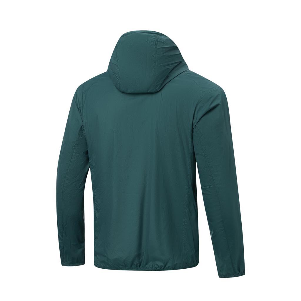 Li-Ning Solid Color Hooded Zipper Casual Windbreaker Men Outerwear AFDW721-8