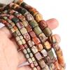 Picasso Nüwa Stone Red Thread Natural Rectangular Beads for DIY Jewelry Accessories