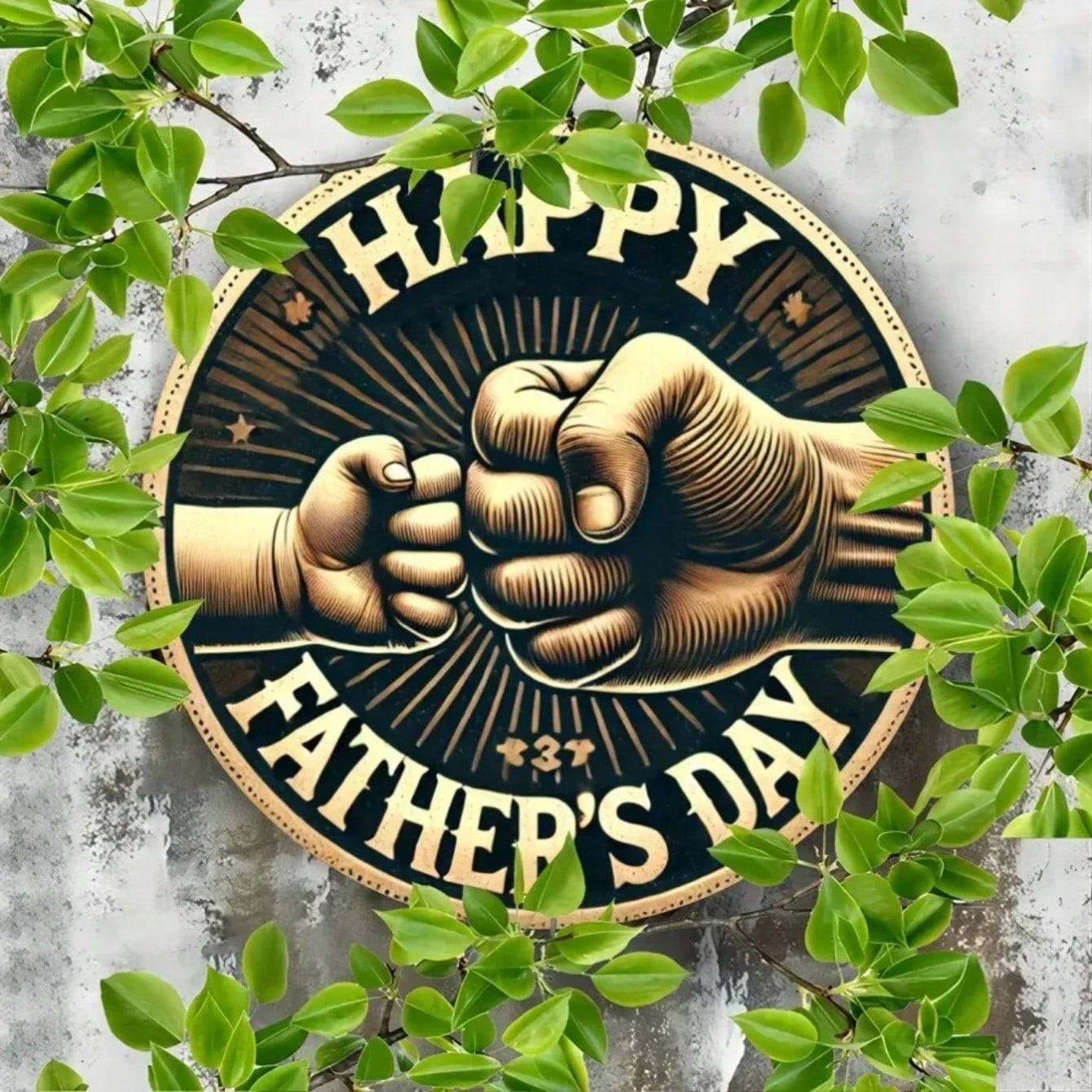 Vintage Metal Wall Art Rustic Decor Father s Day Gift TYA12934-20x20cm разноцветный