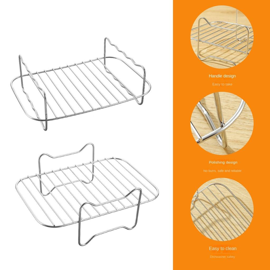 Grilovací rošt, nerezová ocel 201, dvojitý gril, parní rošt, příslušenství pro hrnce, příslušenství k fritéze