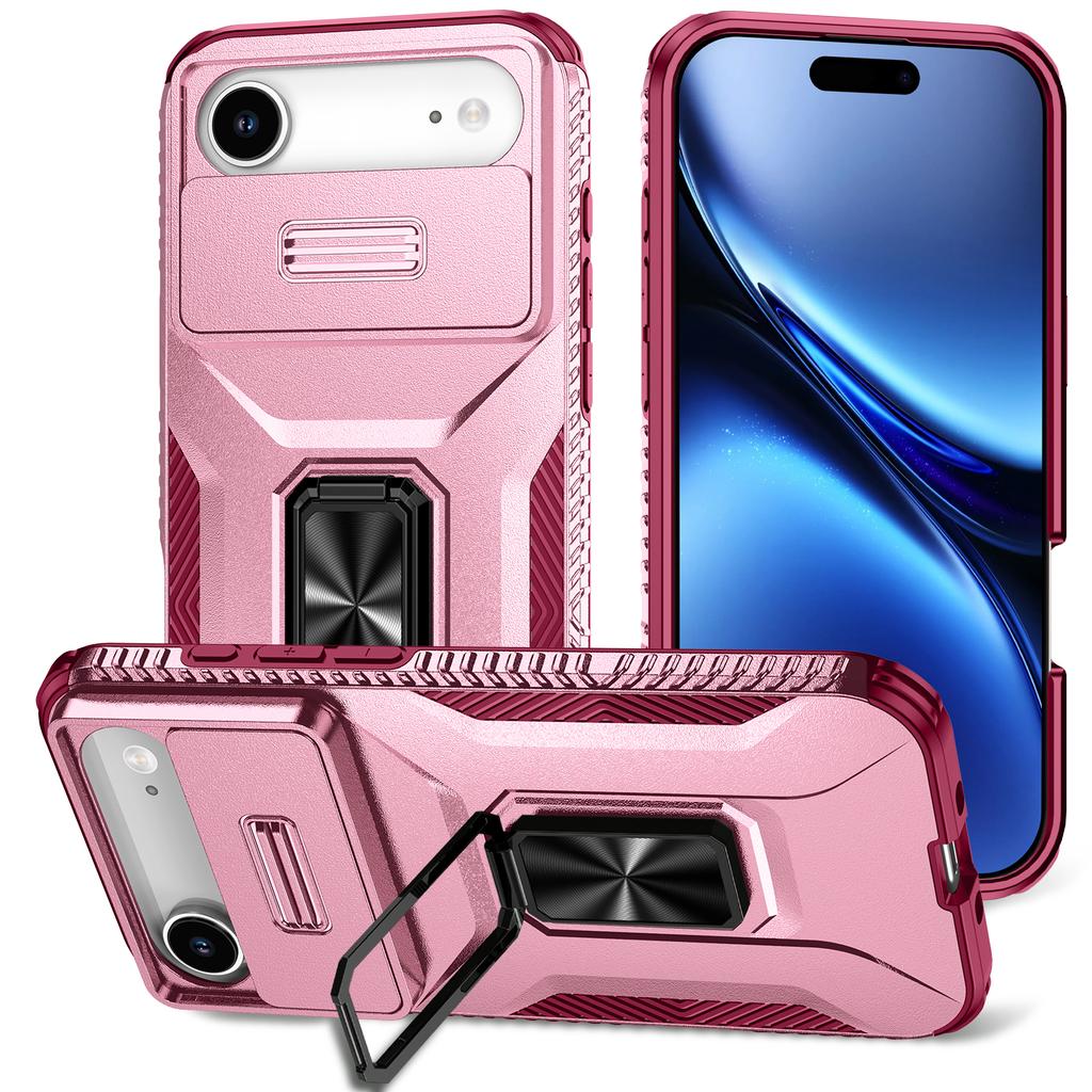 For iPhone Air Case Camshield Kickstand TPU + PC Anti-Slip Phone Cover