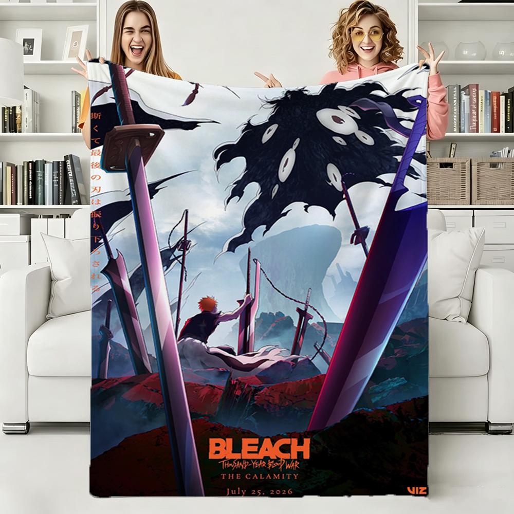 B-Bleach-Thousand Year Blood War 2026 TV Soft Warm Flannel Blanket Art For Bedroom Wall Living Room Decor Bed Picnic Office Gift