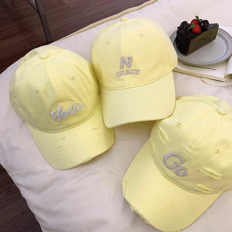 Baseball Cap Peaked Hat Alphabet Embroidery Pattern Uv Protection Adjustable