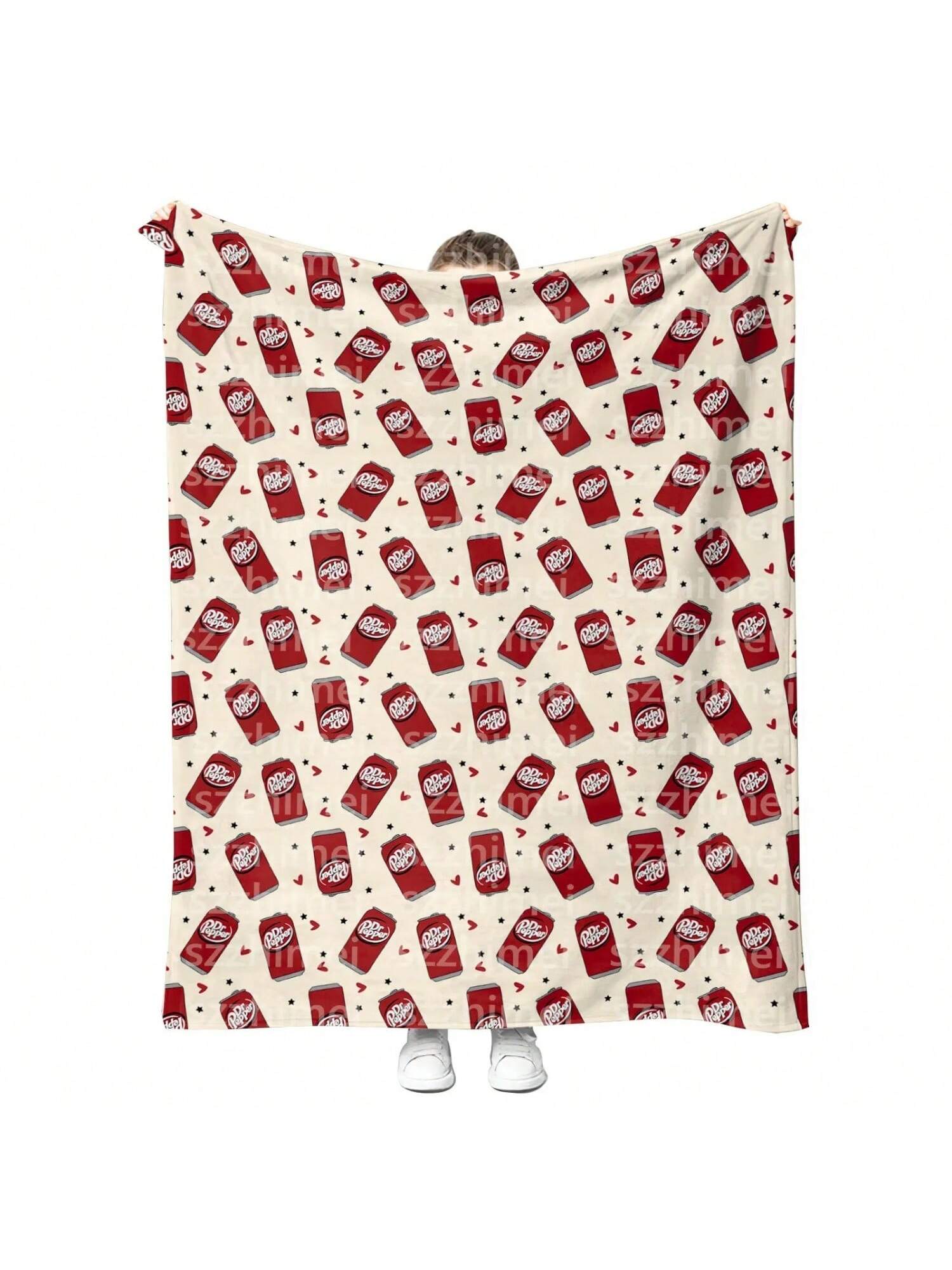 Новая Изable Печать Мода Напиток Dr Peppers Dr 75X95CM серый