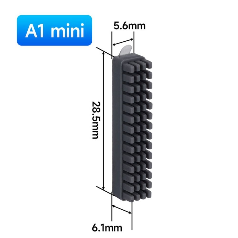 Mounted Design Silicone Brush Scrubber Function Nozzle Wiper Hotbed Mounted Brush  3D Printing