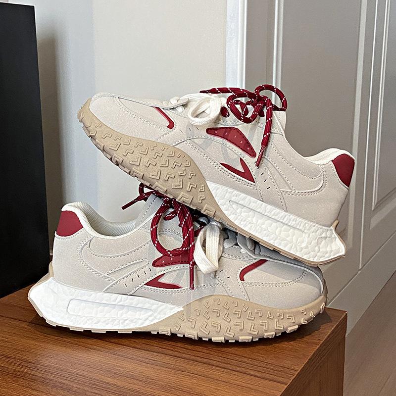 ins Korean version of the new Forrest Gump shoes for women's 2025 autumn student sports running shoes casual shoes platform height increase WS901