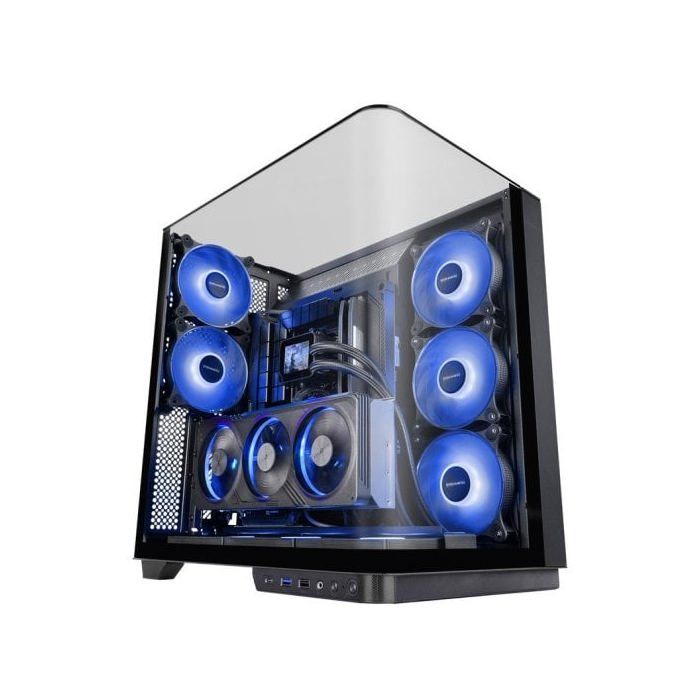 Mars Gaming Mc-infinio Caja Pc Atx Cristal Templado Curvado 2x Ventiladores Argb 120mm Usb-c Negro