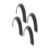 4pcs Wheel Eyebrow Protector Guard Flexible Widened Wheel Arches Lips Universal Car Accessory