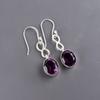 Amethyst Gemstone Jewelry Drop/ Dangle Earrings 1.60" 925 Sterling Silver Gift EE-12-8