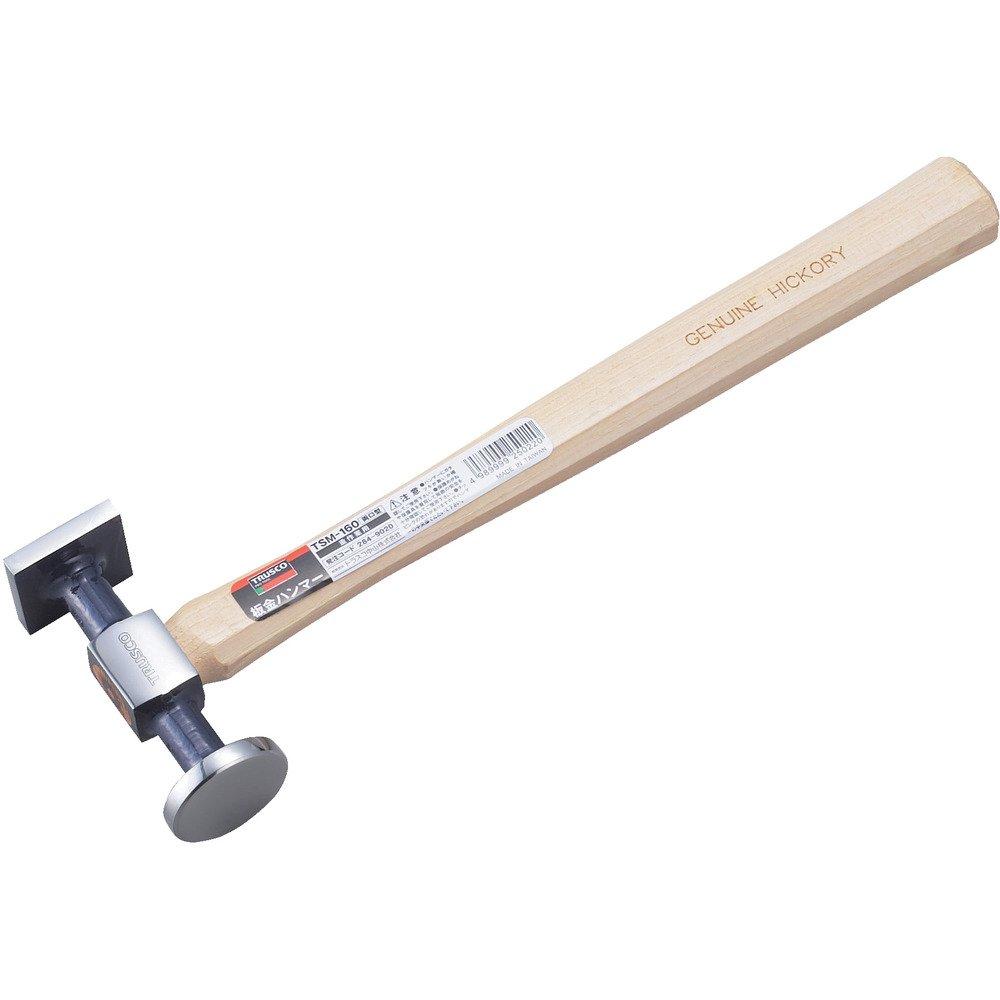 

TRUSCO Sheet Metal Hammer Round Flat X Square Type TSM-160 серебряный