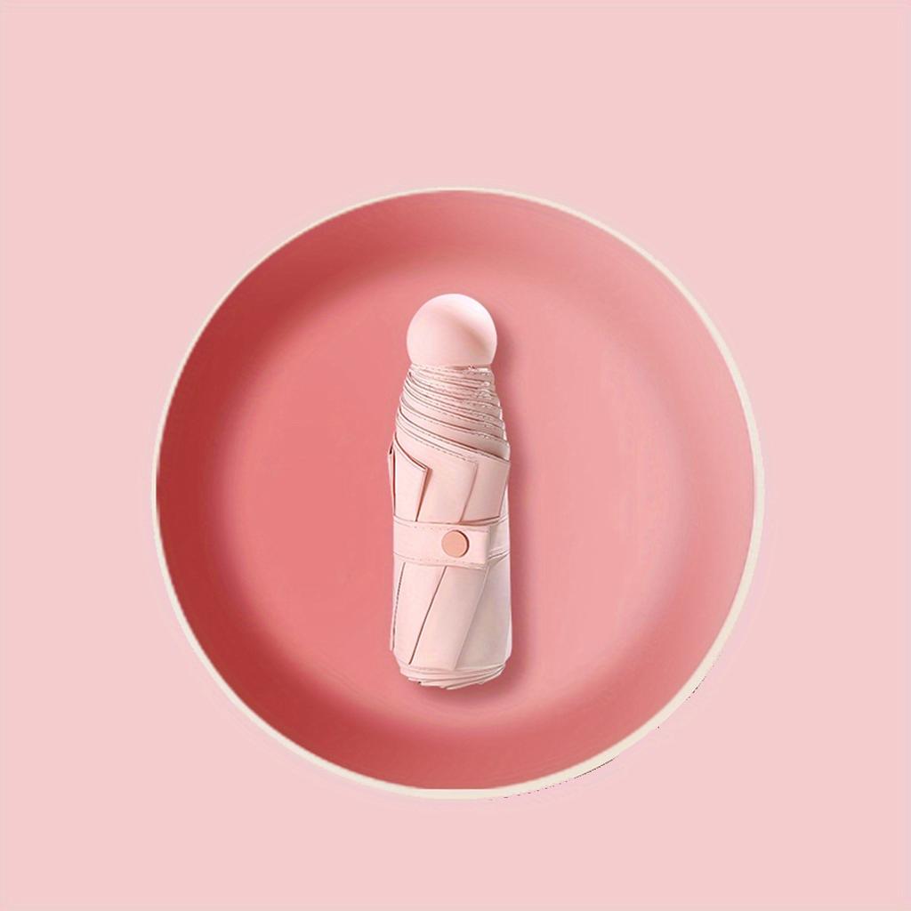 Mini Cute Capsule Umbrella - Ultra-Lightweight, Sun-Protective, UV-Resistant, Foldable, Portable, Rain or Shade, Casual Style, Fashion Accessory