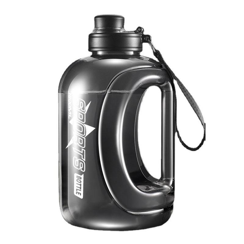 

1.8L/2.8L Large Capacity Sport Water Bottle Men s Fitn Cup with Straw Portable Outdoor Big Belly Cup Durable Water Jug for Men 1800ML чорний