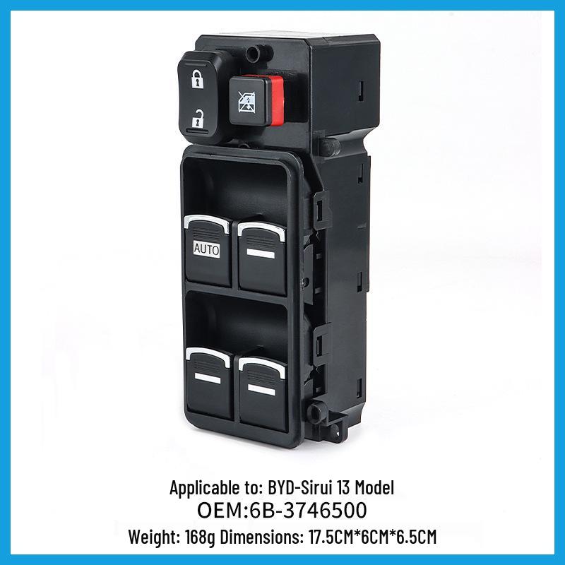 BYD S7 2013 Window Button Switch Assembly (Part No. 6B-3746500)