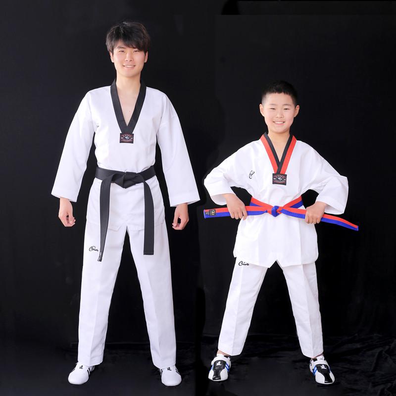 

Добок для тхеквондо для дорослих та дітей - Тренувальна форма з довгим та коротким рукавом XXS