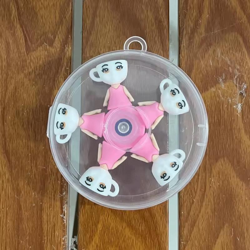 Italian Brainrot Tung Deformed Fidget Spinner Chain Toy Antistress Hand Spinner Vent Toy Adult Stress Relief Fidget Sensory Gyro