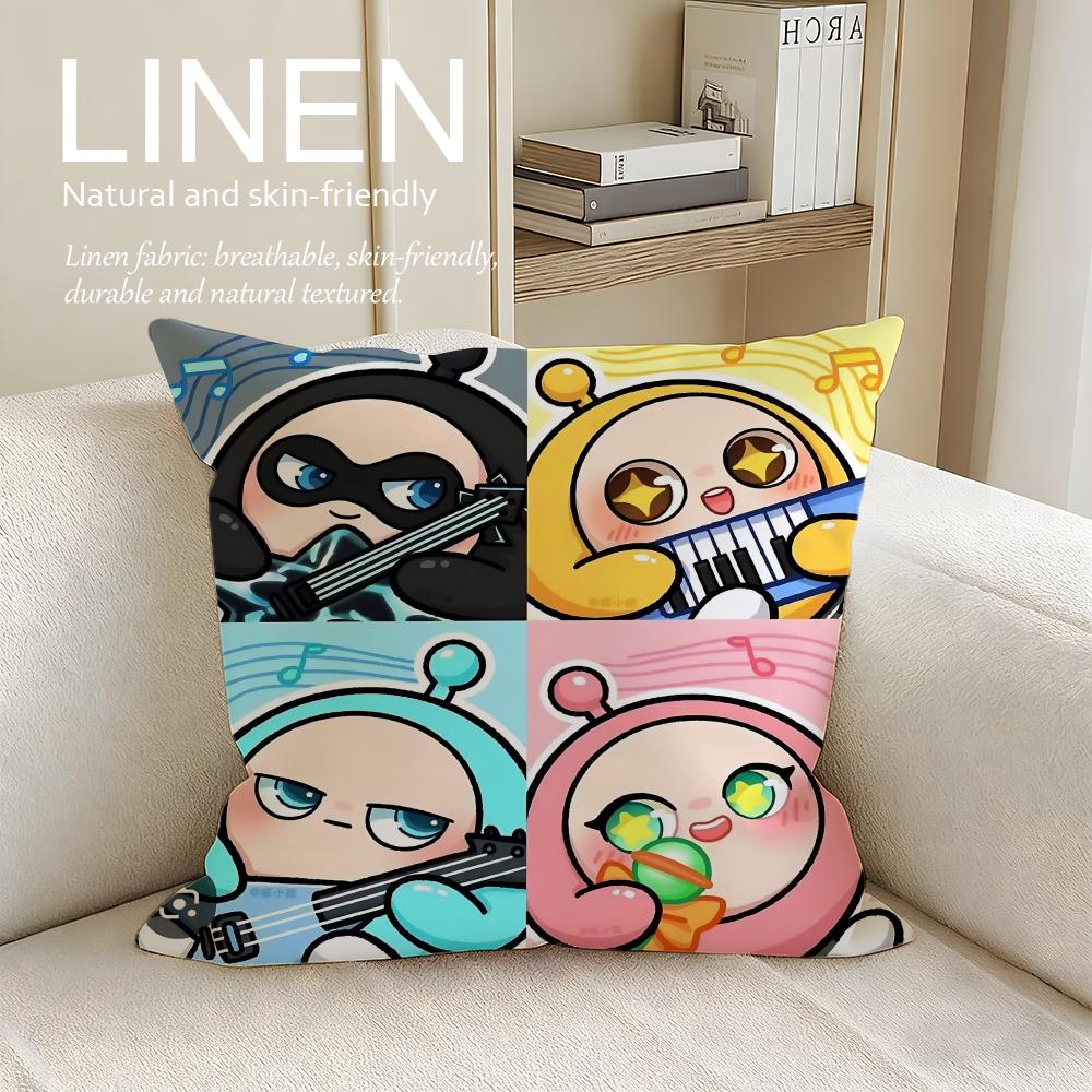 Game Eggy Party Cushion Cover Pillowcase Set Pcs x x Breathable Washable Sofa Cushion Cover