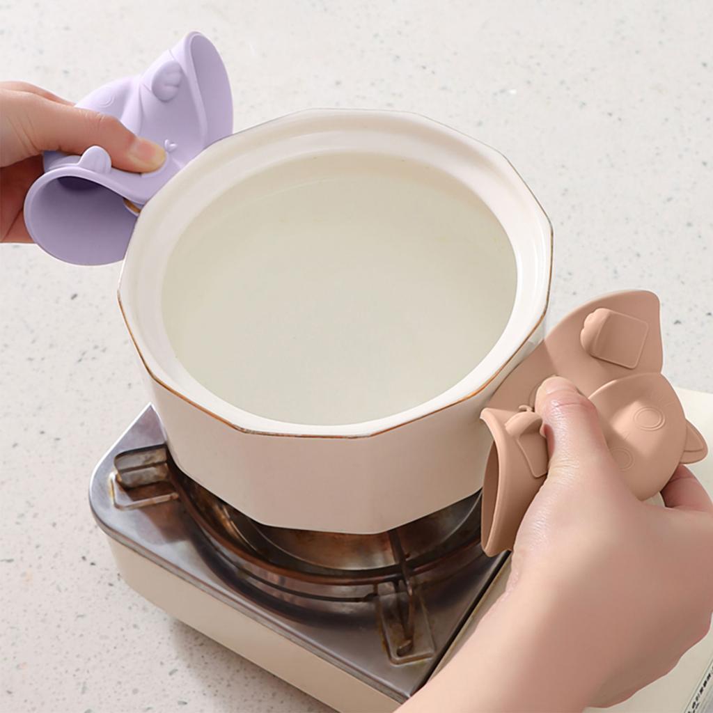 Cute Silicone Cat Shaped Cup Lid Airtight Seal Dustproof Camping Mugs Covers Heat-Resistant for Coffee Milk Tea Reusable Contain
