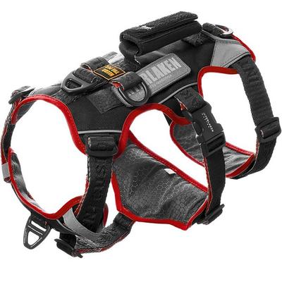 Interlaken Earthtech Slim 3.0 Dog Harness, Dark Gray + Red