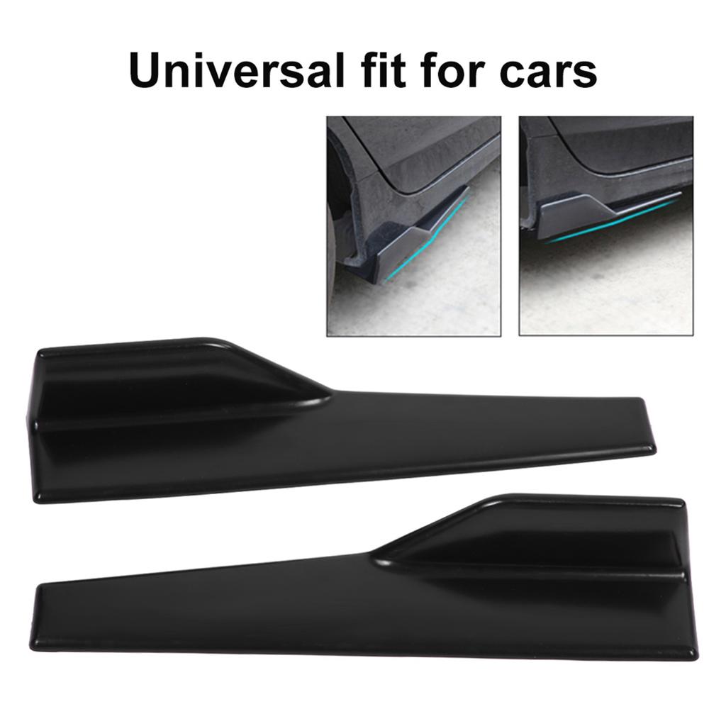 Car Side Skirt   Matte Black High Strength Plastic Lightweight   Splitter Winglet Canard Diffuser for Most Vehicles 2 PCS