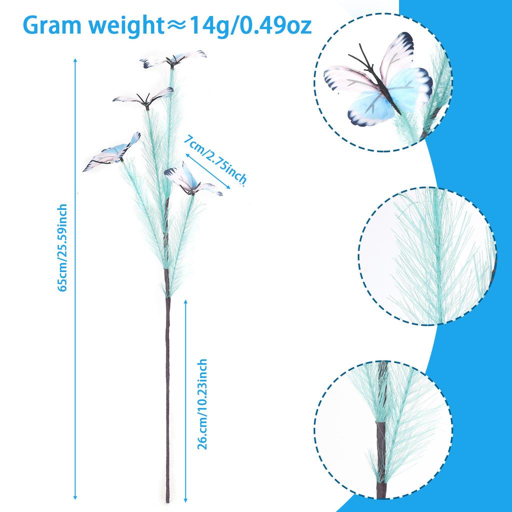 An artificial butterfly branch used for weddings, family offices, parties, decorating vases, and floral arrangements