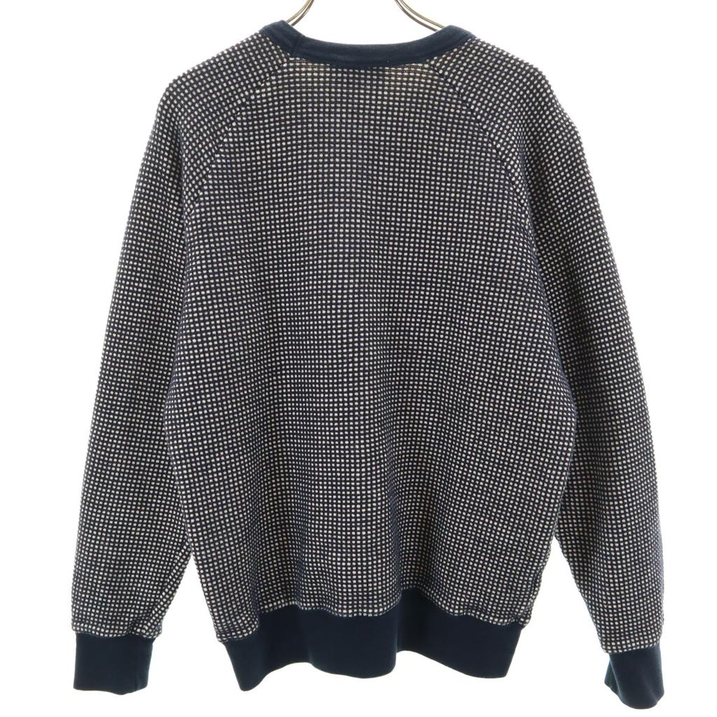 MAISON KITSUNE Made in Portugal Long sleeve waffle knit XS Navy Men's Used