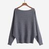 2022 for autumn and winter women's sweaters one-neck twist batman loose plus size long-sleeved jumper
