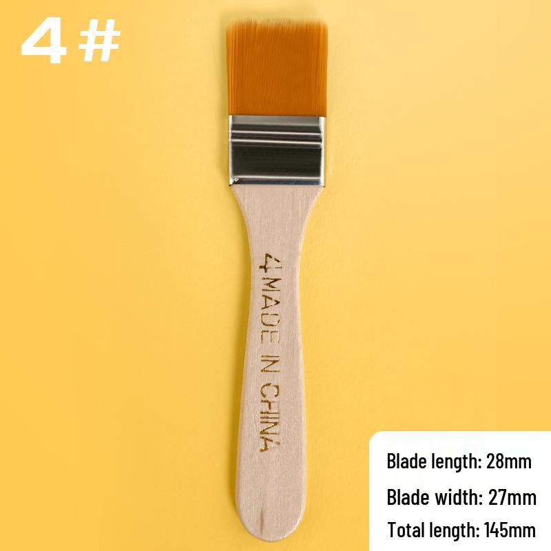 Nylon Paint Brush for Watercolor, Acrylic & Oil - Single Piece