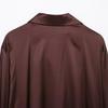 2025 Spring Women's Elegant Silk Satin Lapel Shirt - Casual, Loose Fit