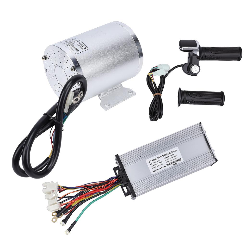 Elektrisches Bürstenloser DC-Motor-Kit 2000W Motor 4500 U/min Hochgeschwindigkeits-Controller LCD-Leistungsanzeige und Gasgriff für Go