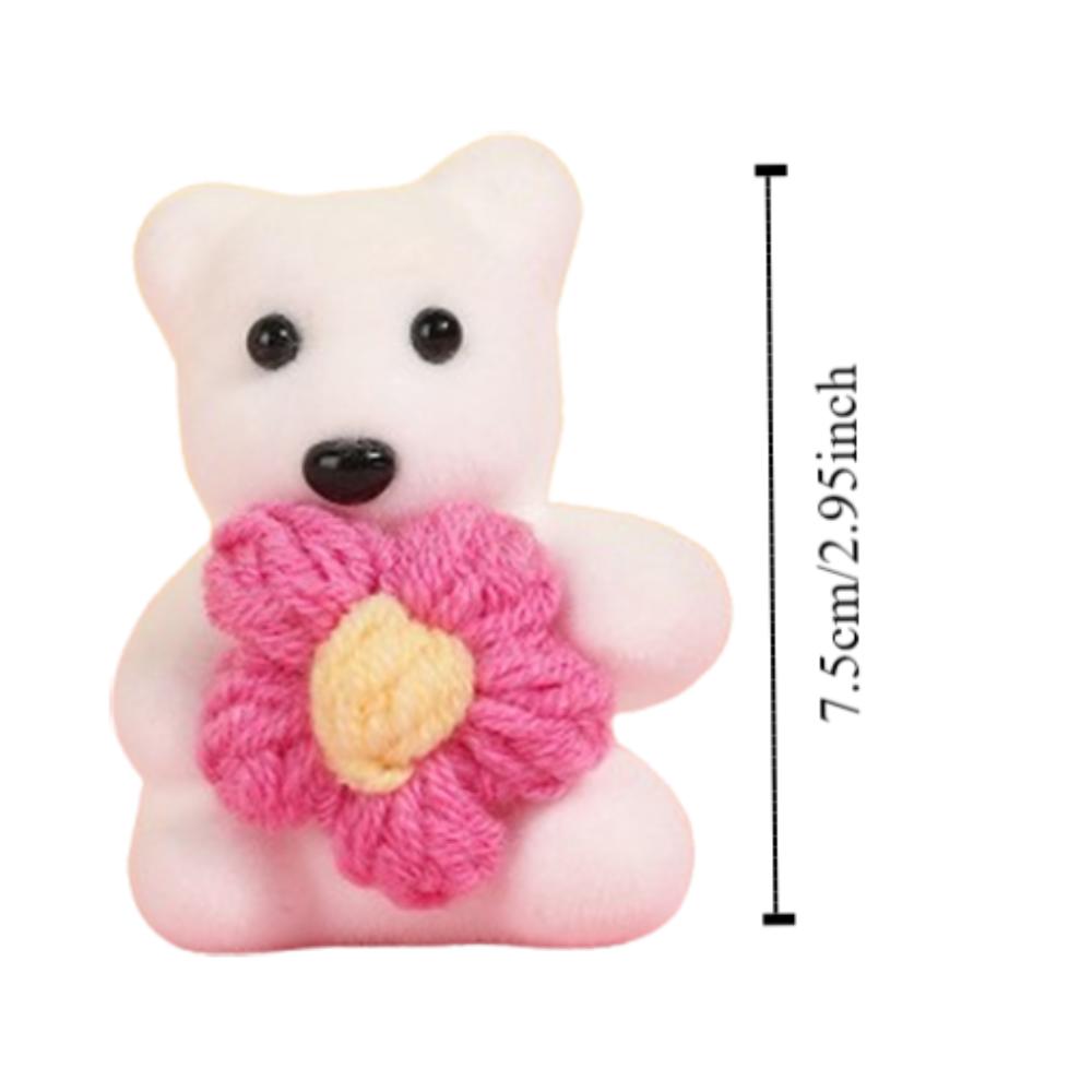10pcs/bag Foam Bear Mini Bear Flower Bouquet Plush Doll Cartoon Bouquet Doll  Girl Birthday Gift
