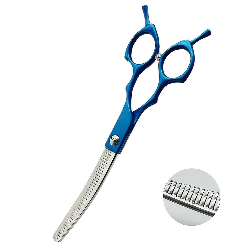 

7-дюймовые изогнутые ножницы Chunkers из нержавеющей стали для груминга собак, специальные ножницы для домашних животных